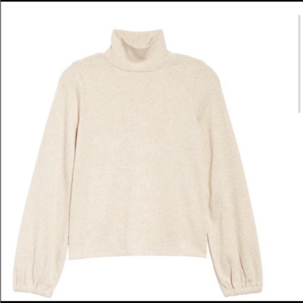 Madewell Turtleneck w/Puffed Sleeves